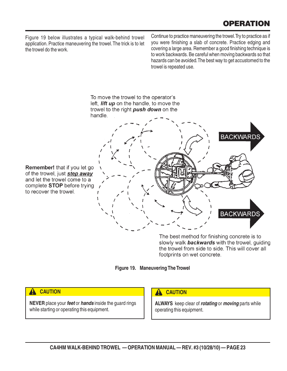 Operation | Multiquip CA4HM User Manual | Page 23 / 36