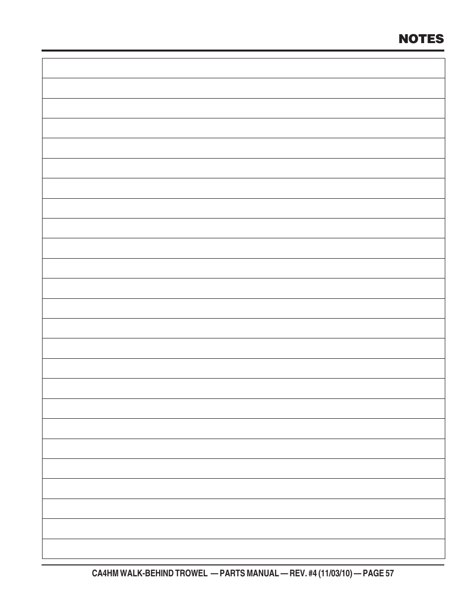 Multiquip CA4HM User Manual | Page 57 / 58