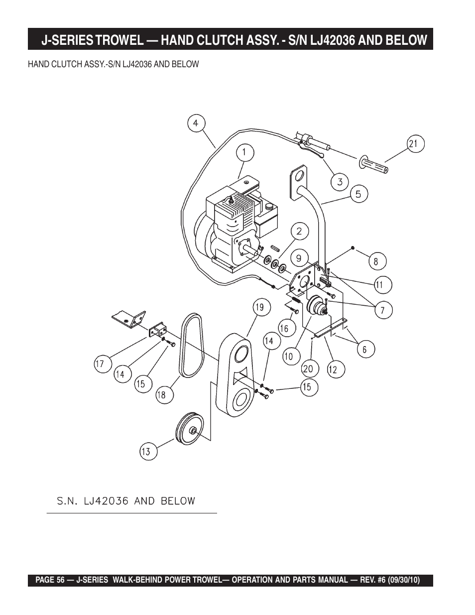 Multiquip J-SERIES User Manual | Page 56 / 104