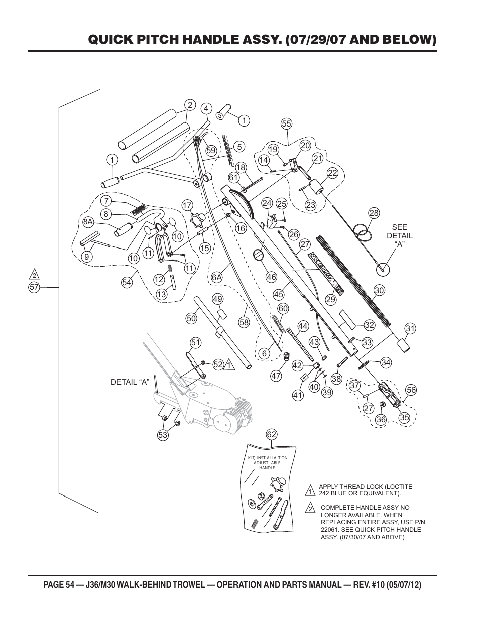 Multiquip M30H55 User Manual | Page 54 / 70