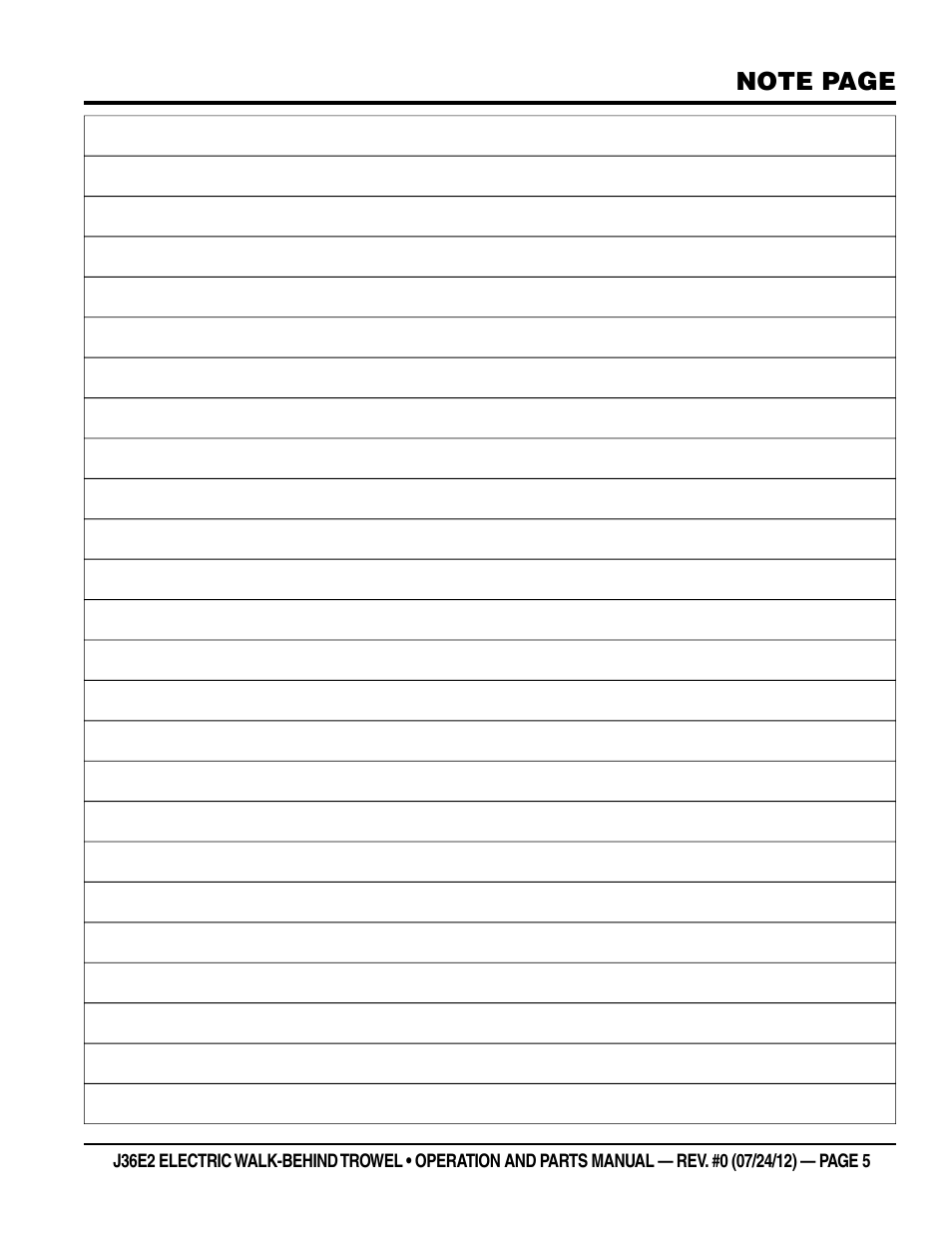 Multiquip J36E2 User Manual | Page 5 / 54