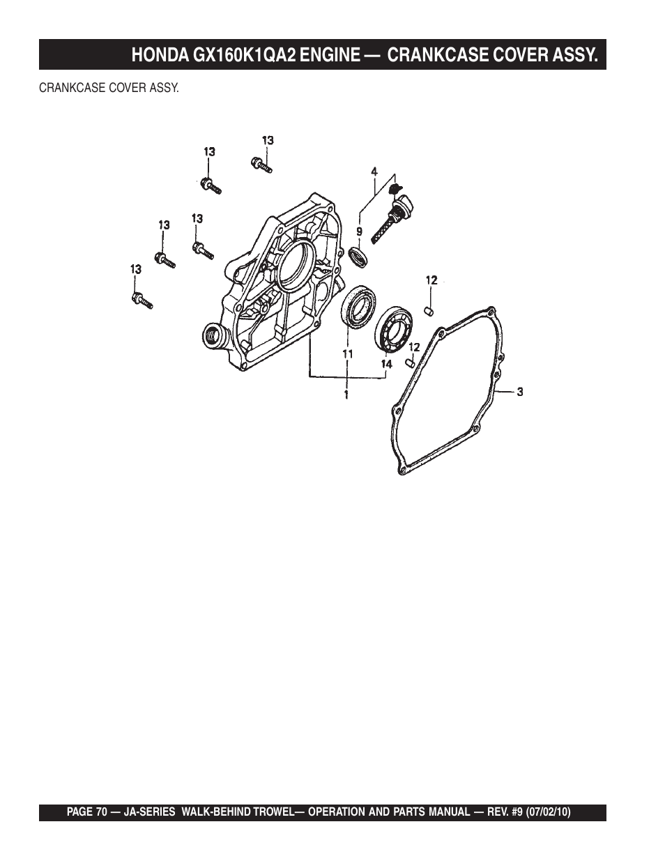 Multiquip JA-SERIES User Manual | Page 70 / 120