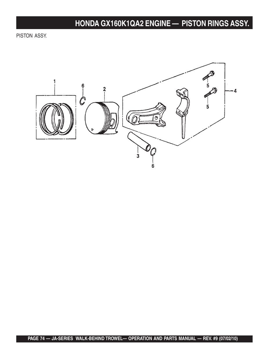 Multiquip JA-SERIES User Manual | Page 74 / 120