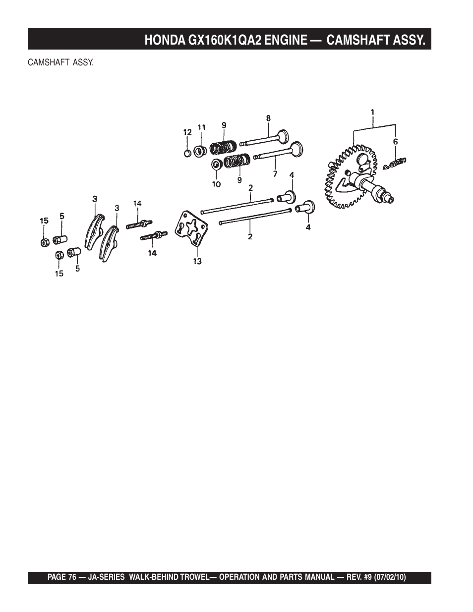 Multiquip JA-SERIES User Manual | Page 76 / 120