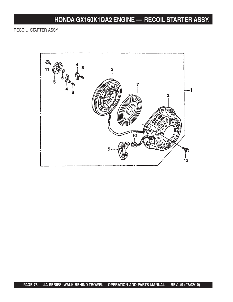 Multiquip JA-SERIES User Manual | Page 78 / 120