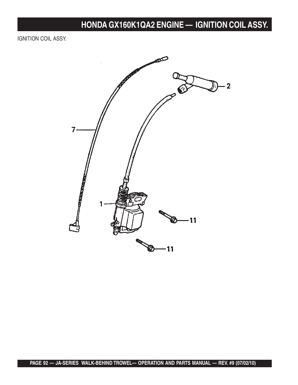 Multiquip JA-SERIES User Manual | Page 92 / 120