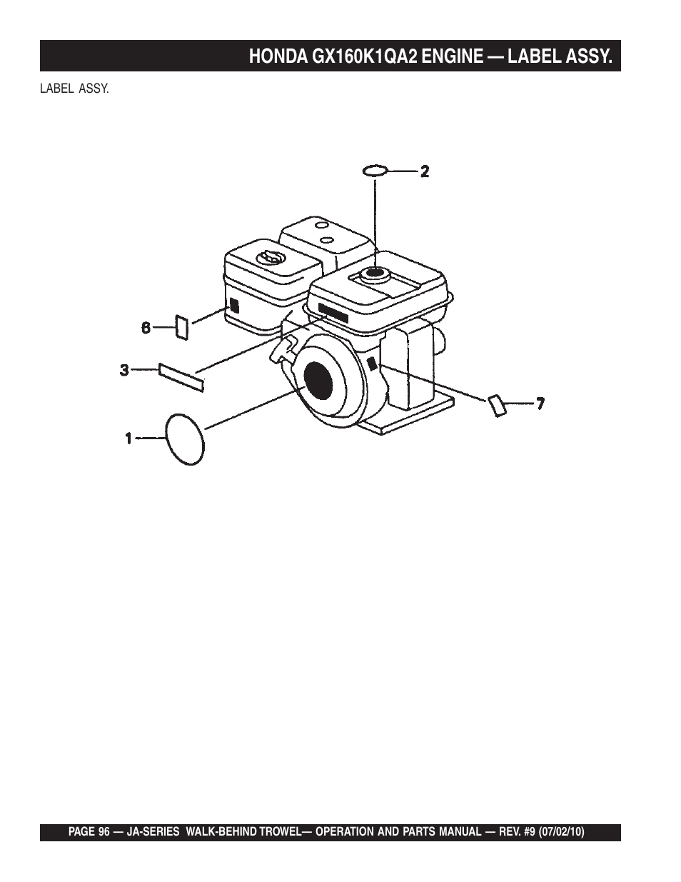 Multiquip JA-SERIES User Manual | Page 96 / 120