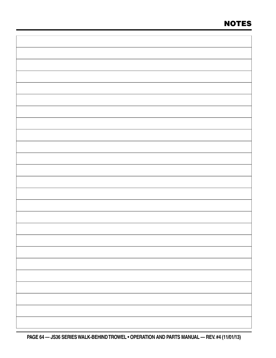 Multiquip JS36LE User Manual | Page 64 / 66