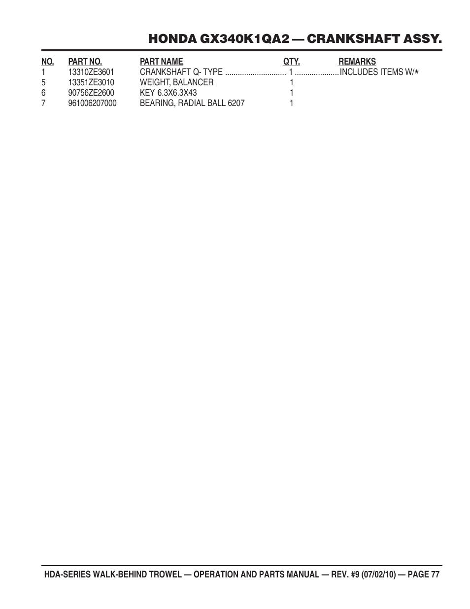 Multiquip HDA-SERIES User Manual | Page 77 / 138