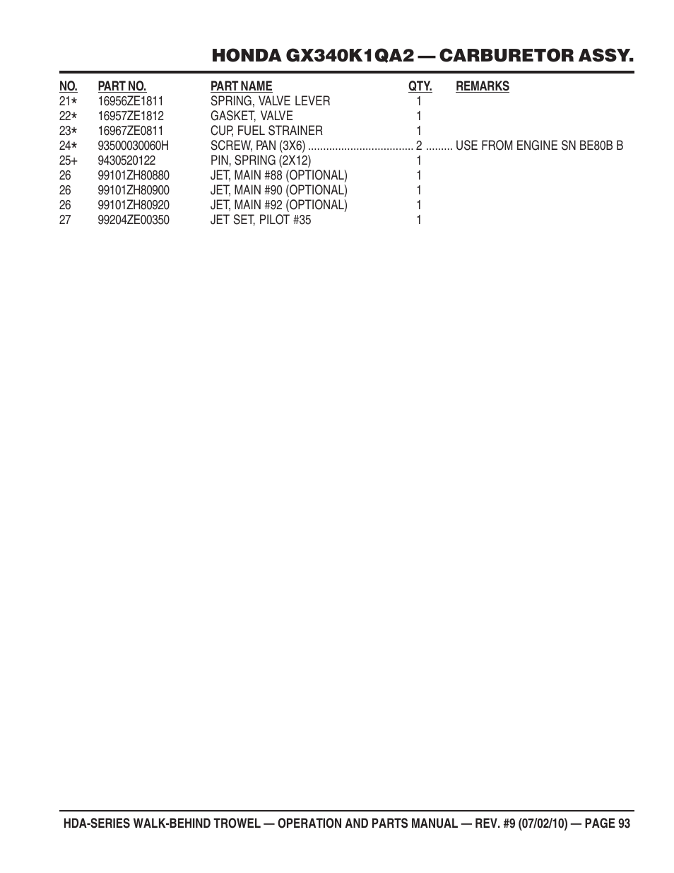 Multiquip HDA-SERIES User Manual | Page 93 / 138