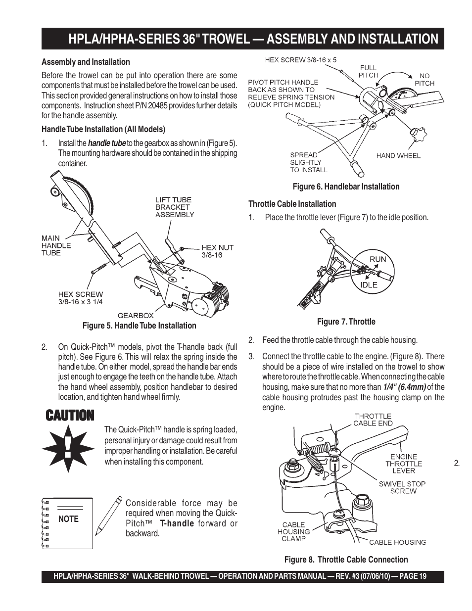 Caution | Multiquip HPHA-SERIES User Manual | Page 19 / 98