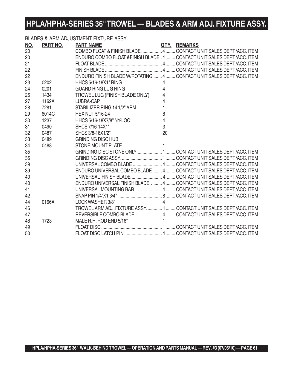 Multiquip HPHA-SERIES User Manual | Page 61 / 98