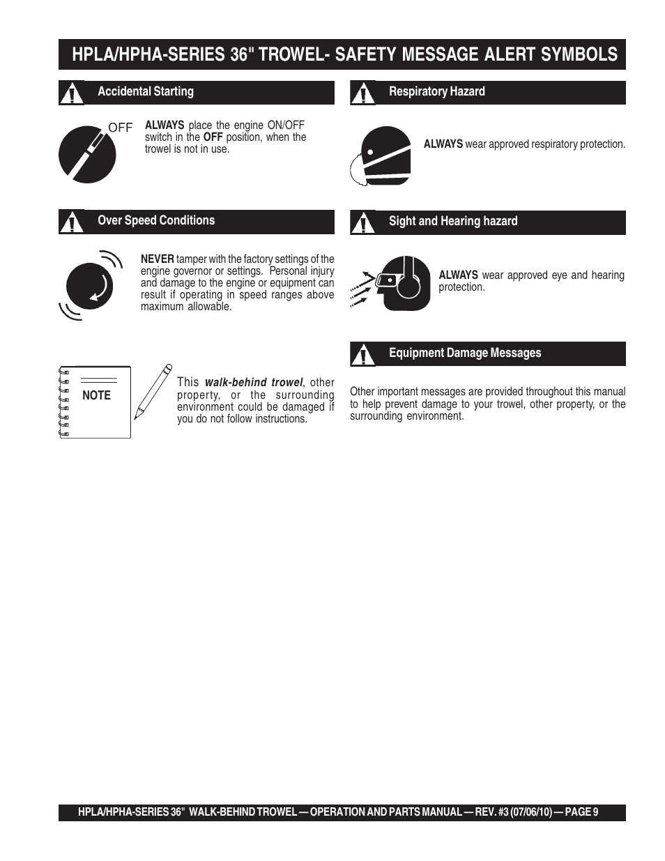 Multiquip HPHA-SERIES User Manual | Page 9 / 98