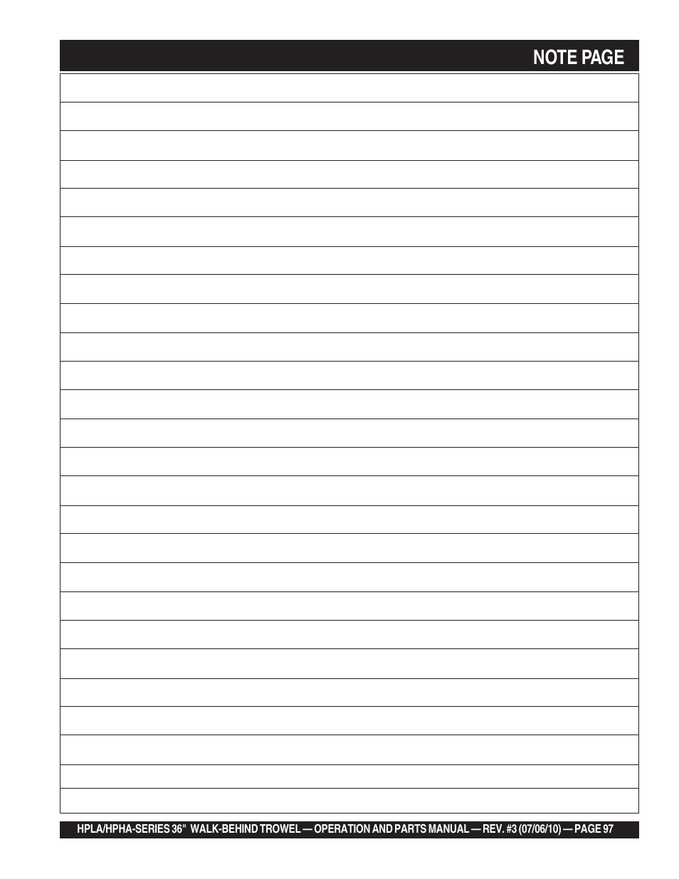 Multiquip HPHA-SERIES User Manual | Page 97 / 98