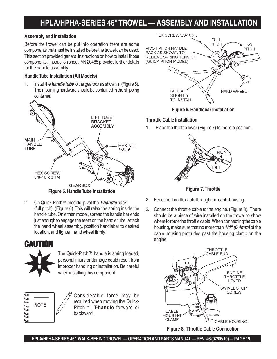 Caution | Multiquip HPHA46411H User Manual | Page 19 / 100