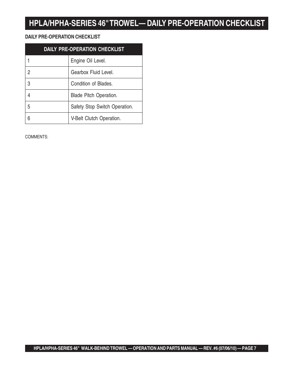Multiquip HPHA46411H User Manual | Page 7 / 100