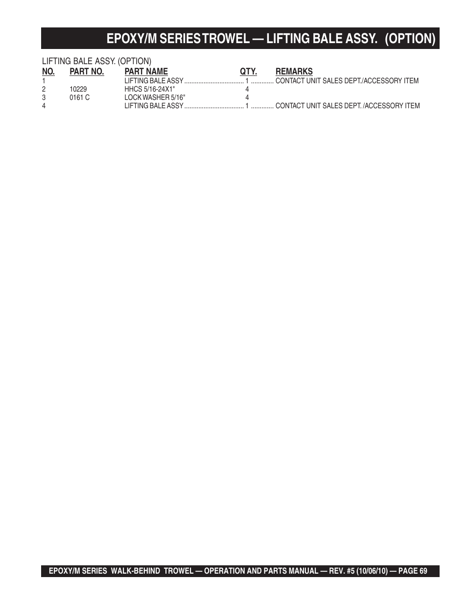 Multiquip EPOXY/M SERIES User Manual | Page 69 / 106