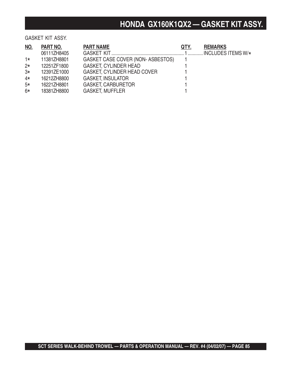 Multiquip SCT46 User Manual | Page 85 / 154