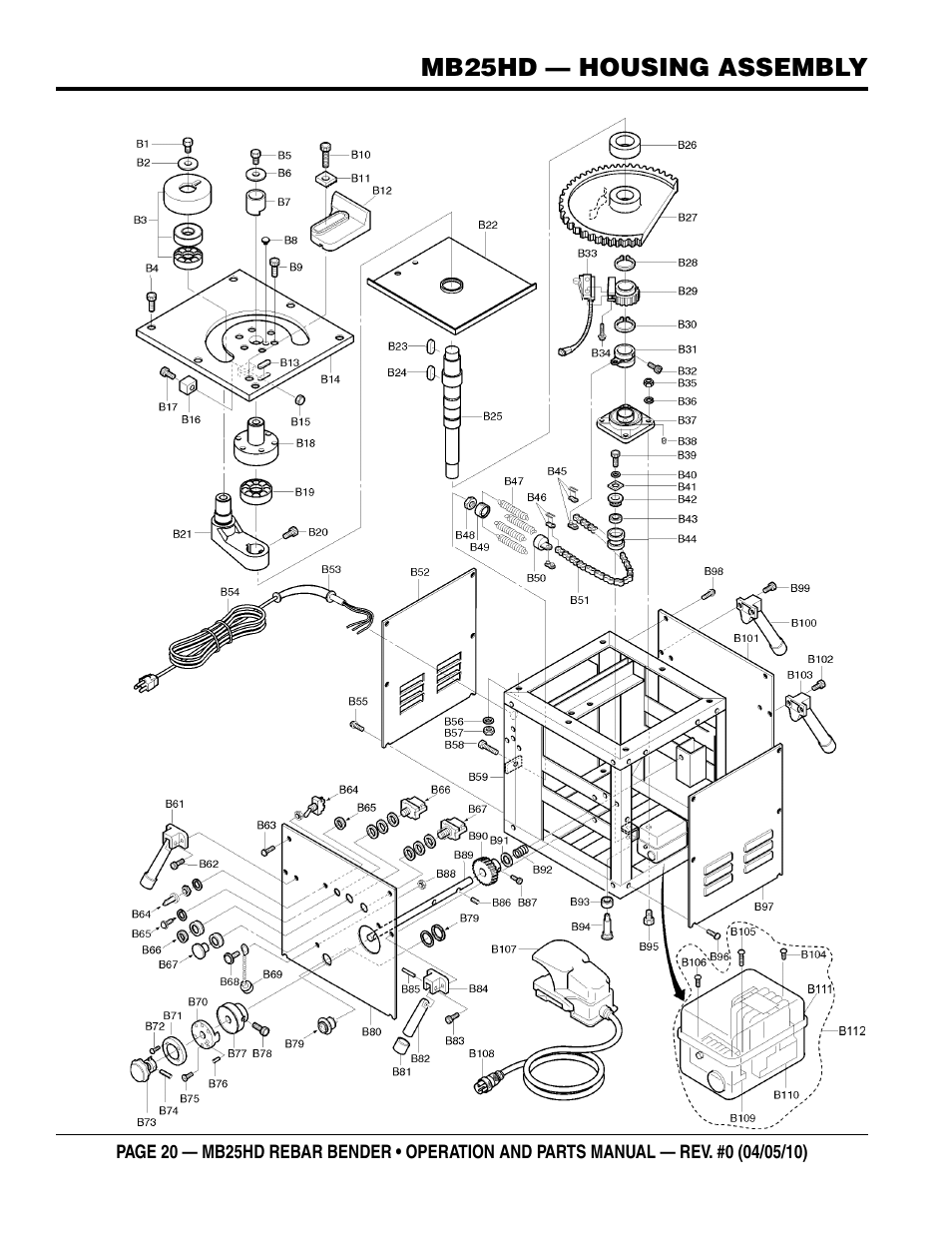 Multiquip MB25HD User Manual | Page 20 / 30