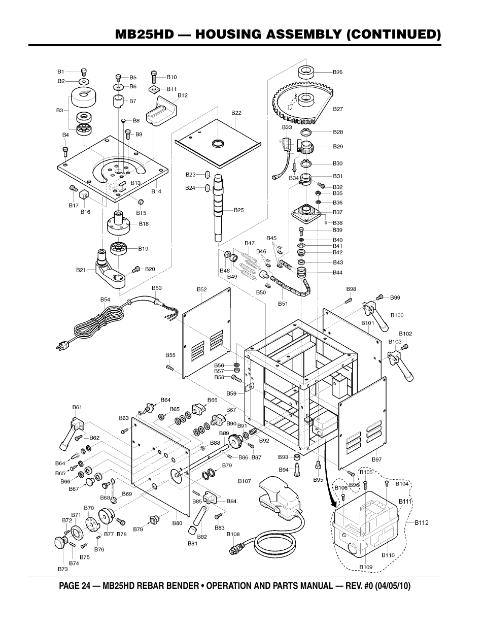 Multiquip MB25HD User Manual | Page 24 / 30