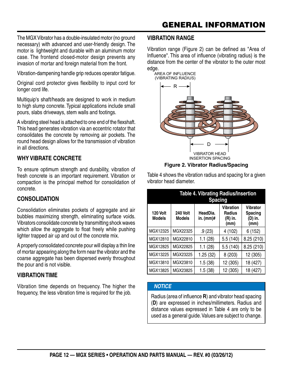 General information | Multiquip MGX-Series User Manual | Page 12 / 30