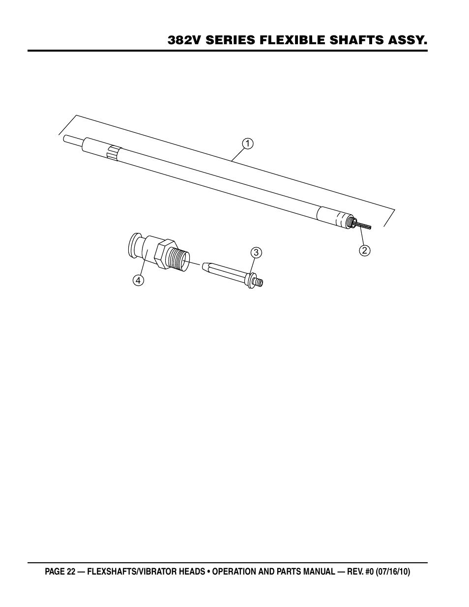 382v series flexible shafts assy | Multiquip 900HD~2600HD User Manual | Page 22 / 34