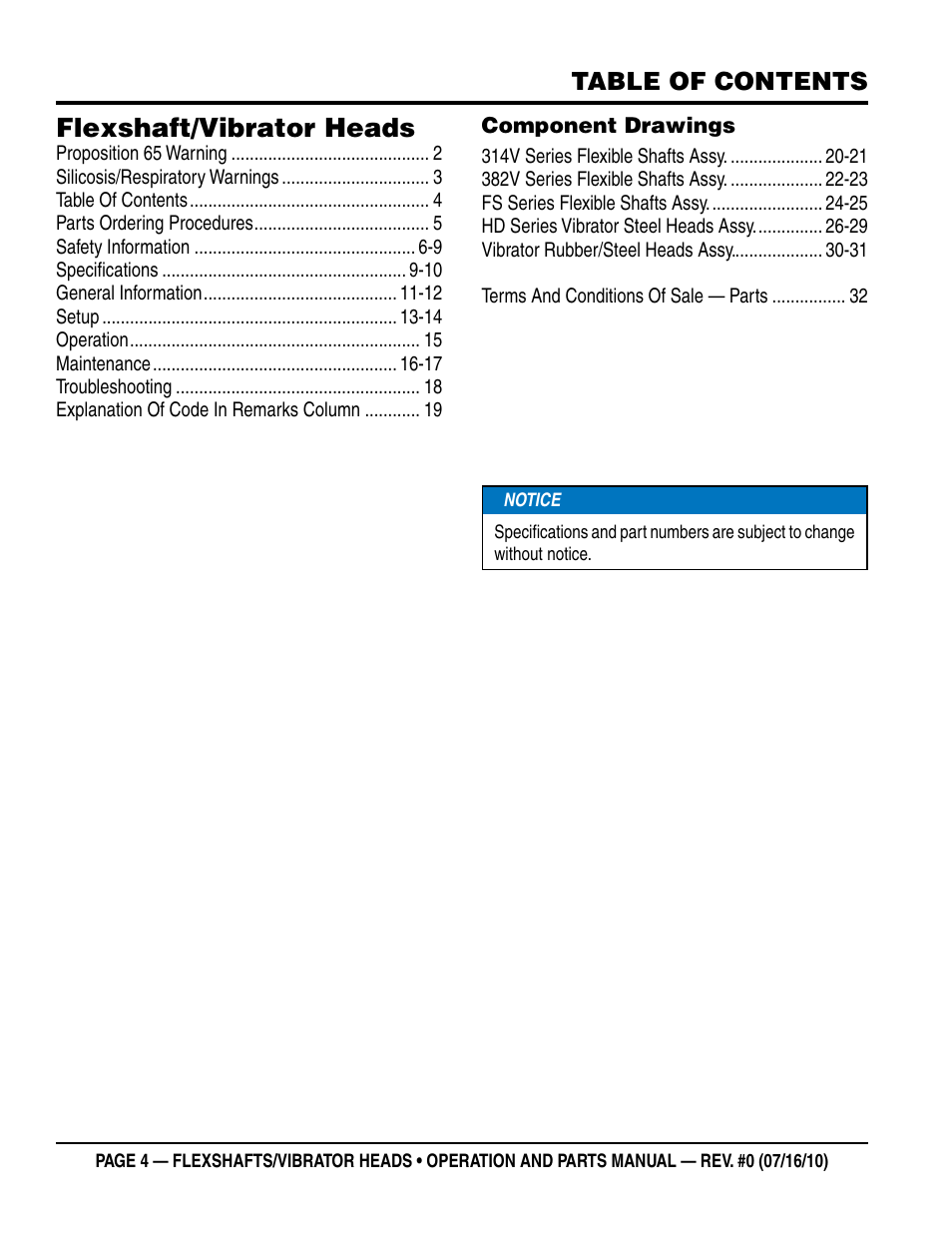 Multiquip 900HD~2600HD User Manual | Page 4 / 34