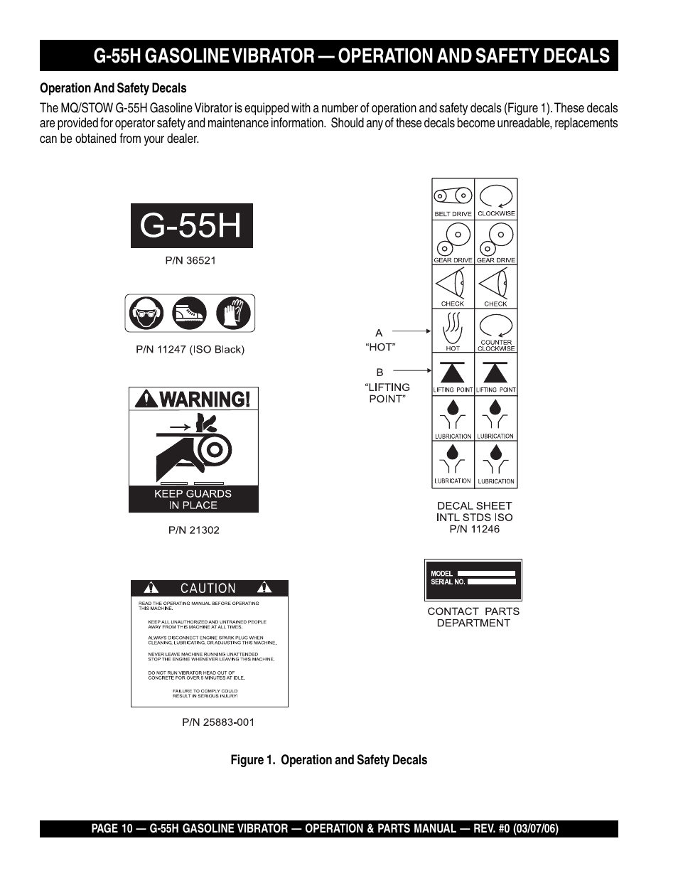 Multiquip G55H User Manual | Page 10 / 68