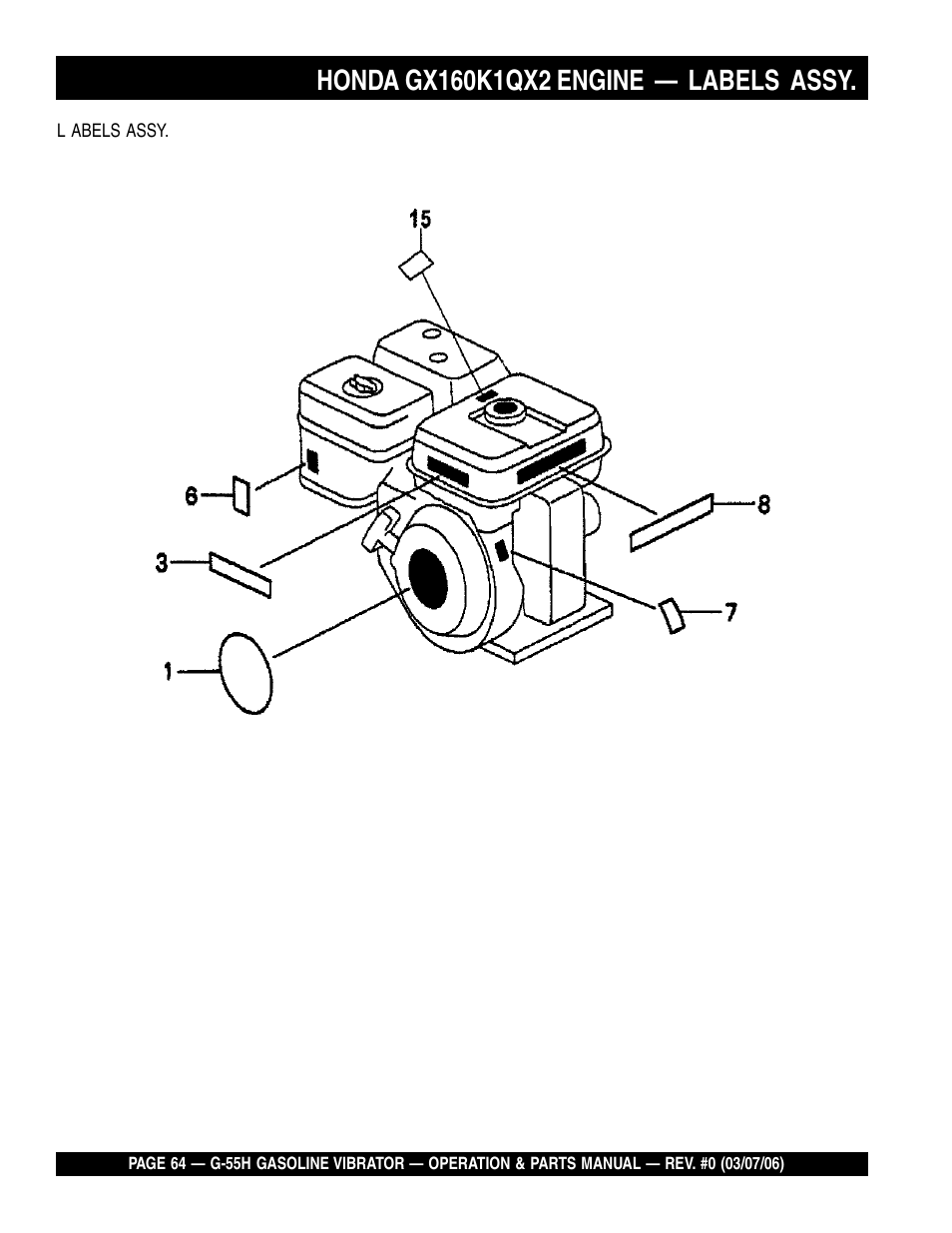 Multiquip G55H User Manual | Page 64 / 68