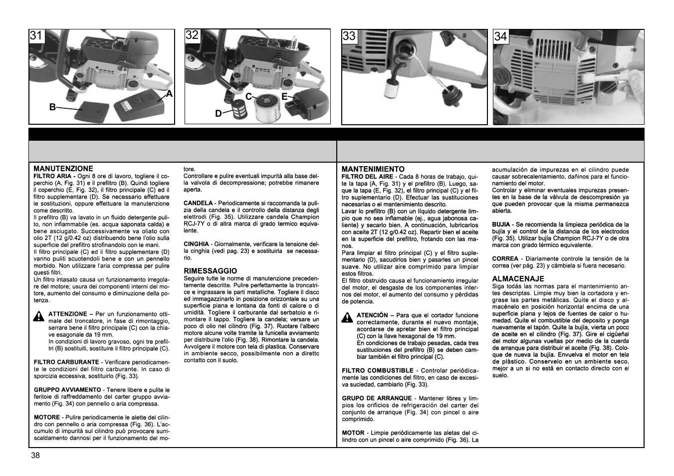 Multiquip HS81 User Manual | Page 38 / 42