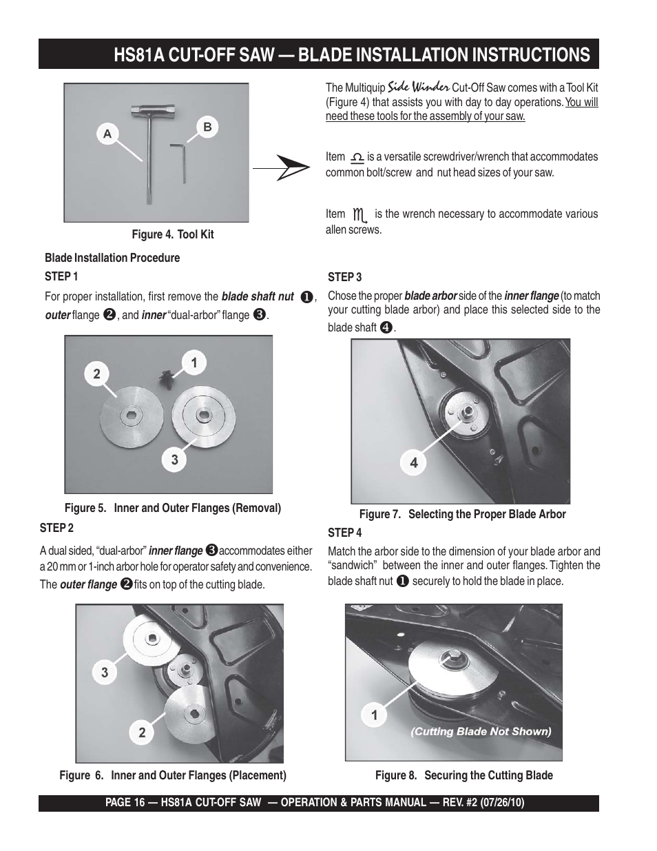 Multiquip HS81A User Manual | Page 16 / 70