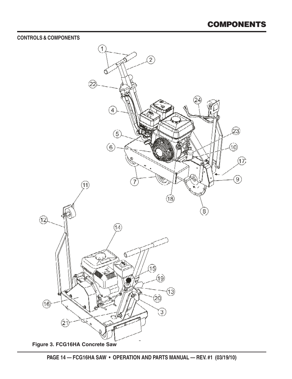 Components | Multiquip FCG16HA User Manual | Page 14 / 84