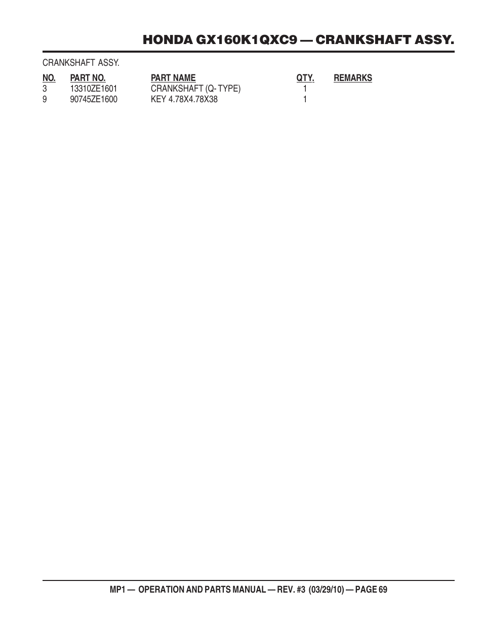 Multiquip MP1420E User Manual | Page 69 / 94