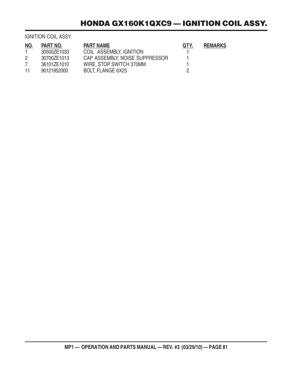 Multiquip MP1420E User Manual | Page 81 / 94