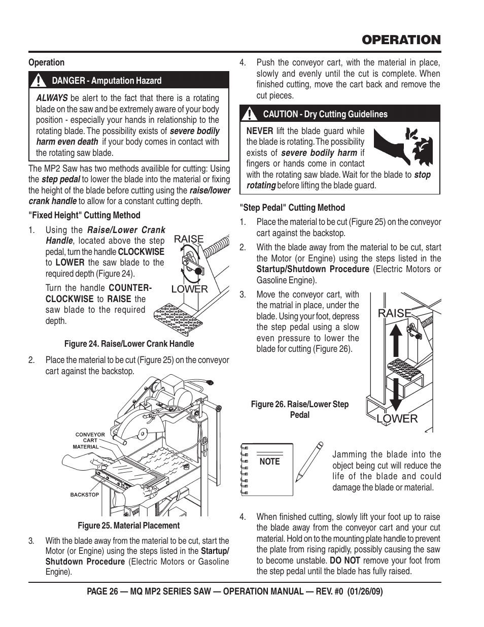 Operation | Multiquip MP2H User Manual | Page 26 / 38