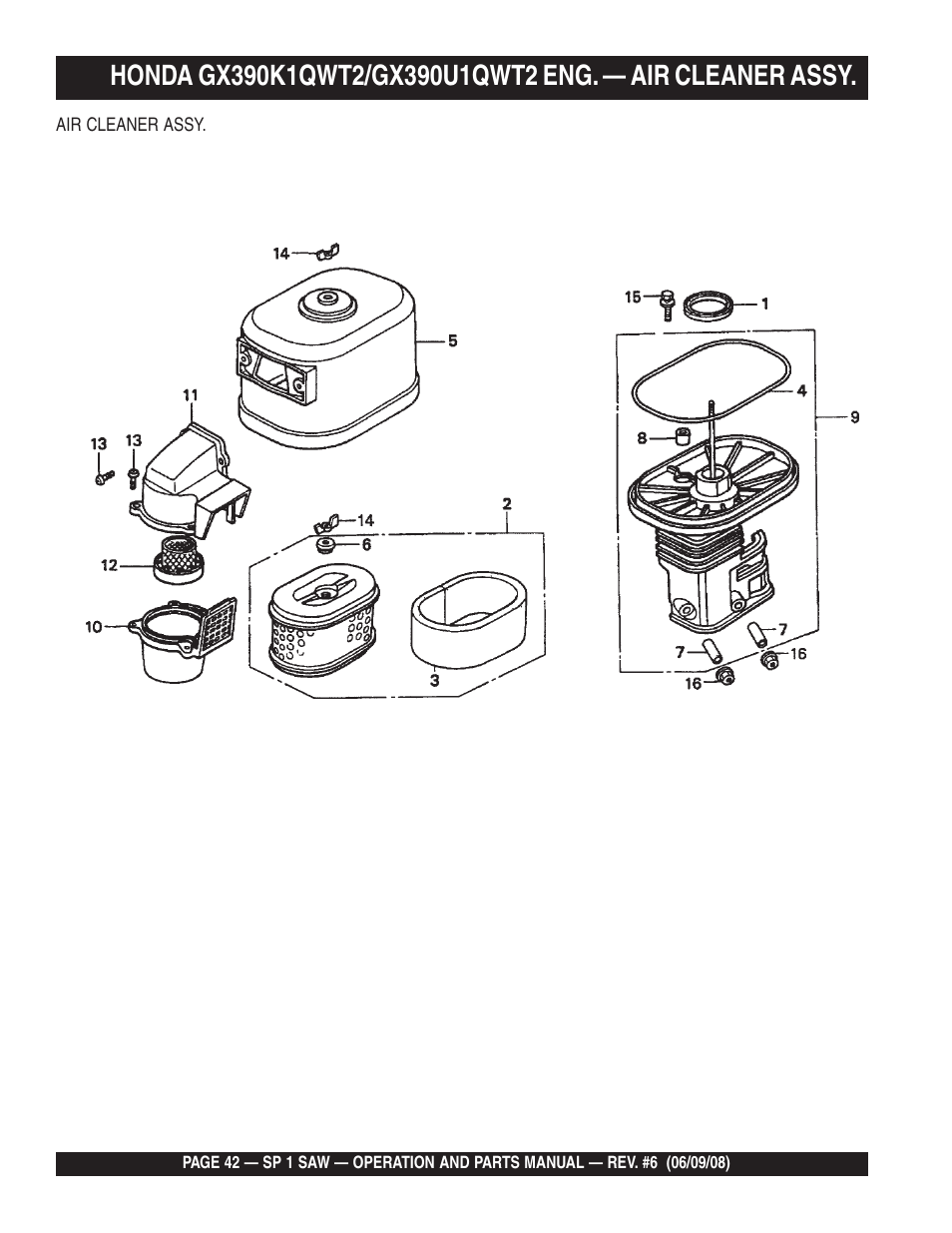 Multiquip SP15E16 User Manual | Page 42 / 76