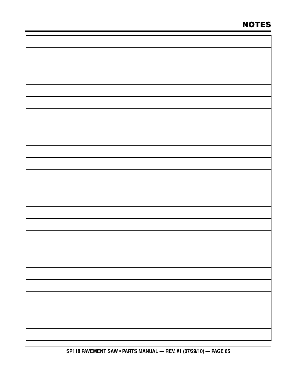 Multiquip SP118 User Manual | Page 65 / 66