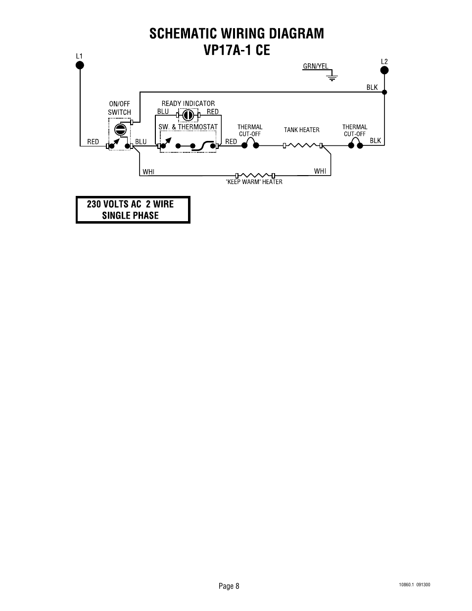 Bunn VP17A User Manual | Page 8 / 8