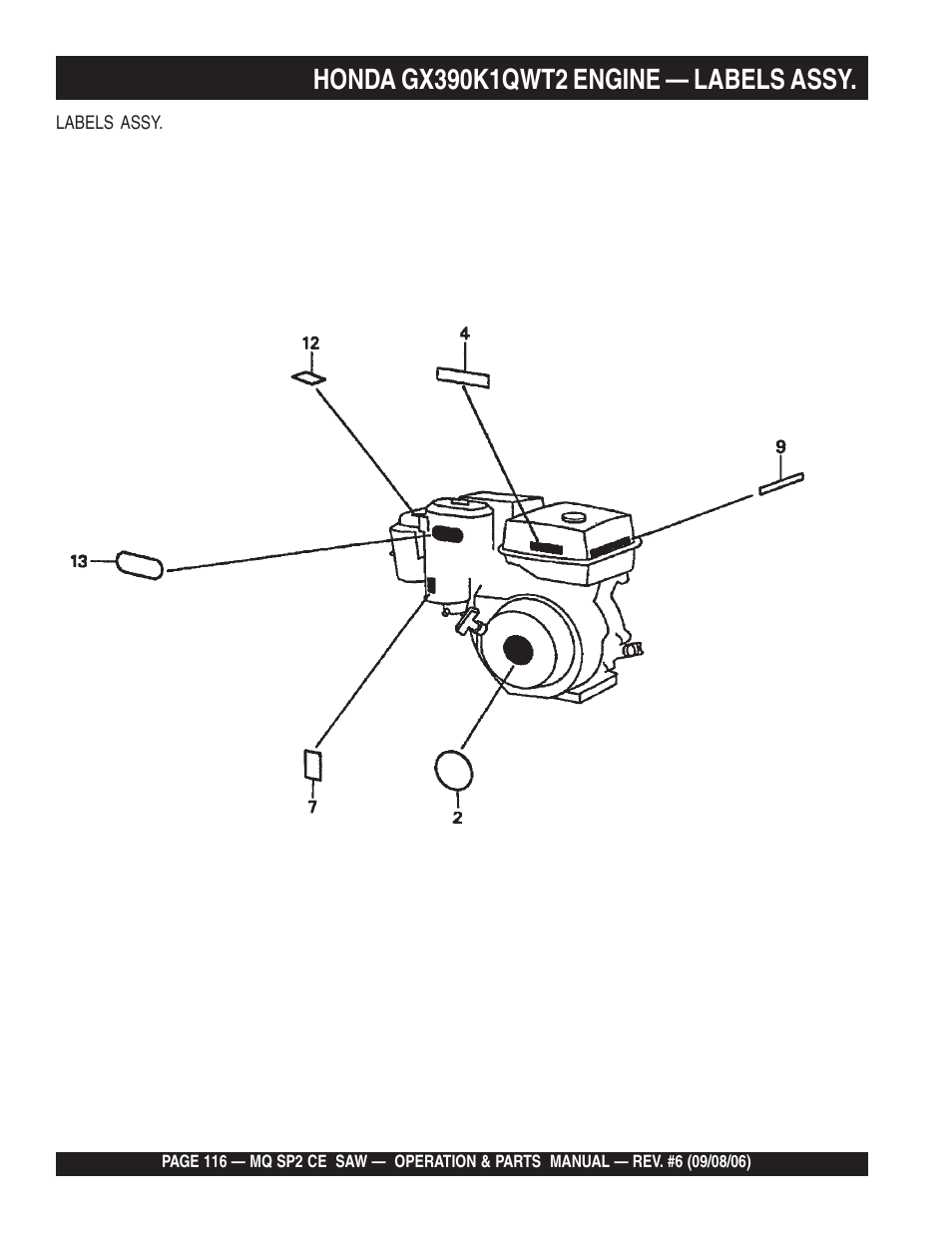 Multiquip SP2 SCE20H20 User Manual | Page 116 / 158