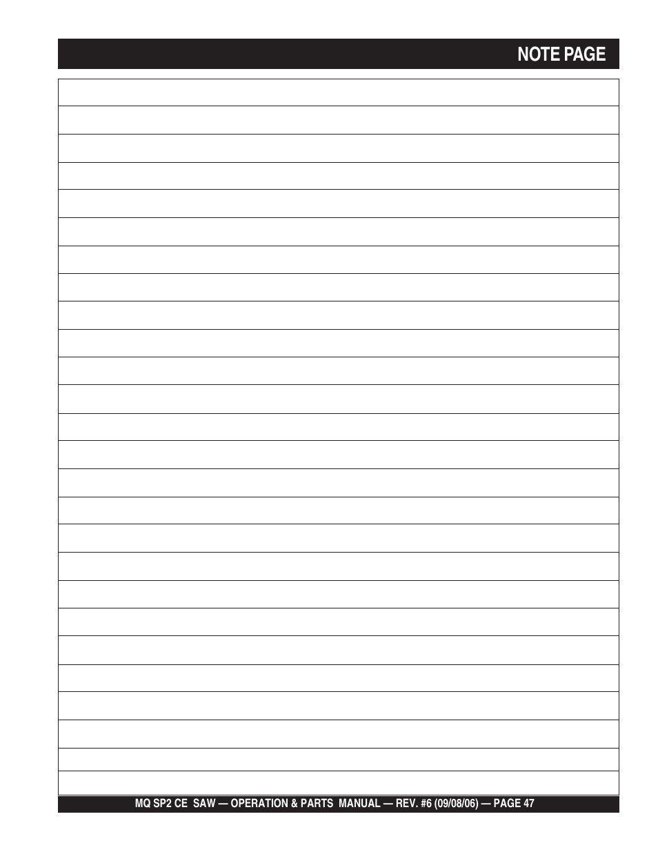 Multiquip SP2 SCE20H20 User Manual | Page 47 / 158