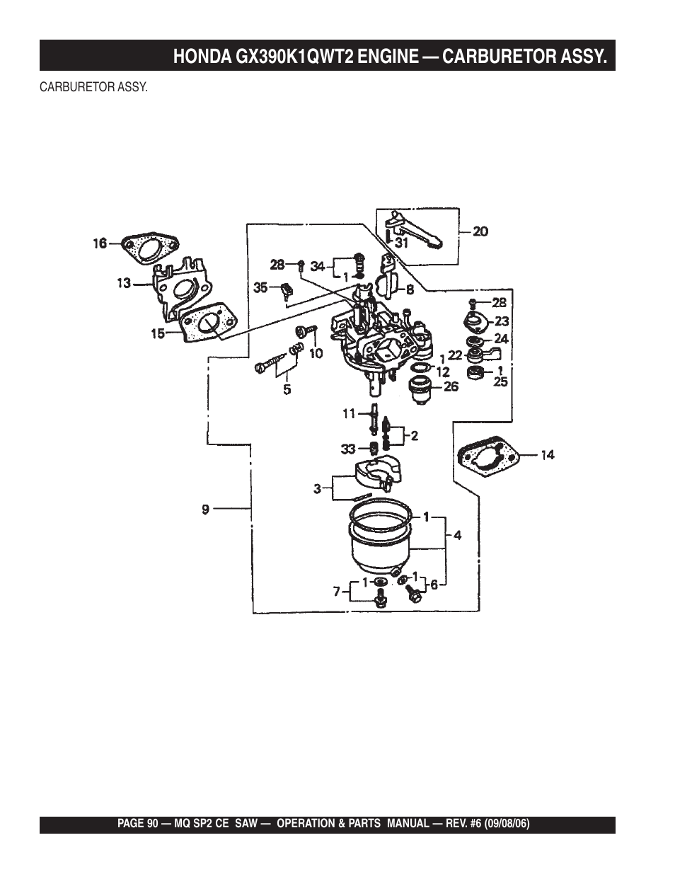 Multiquip SP2 SCE20H20 User Manual | Page 90 / 158