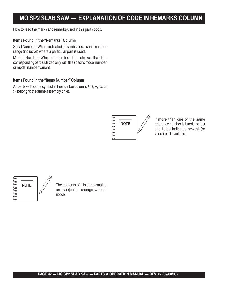 Multiquip SP2S20H20 User Manual | Page 42 / 152