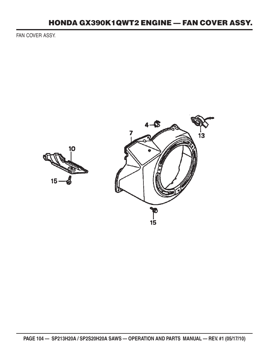 Multiquip SP2S20H20A User Manual | Page 104 / 160