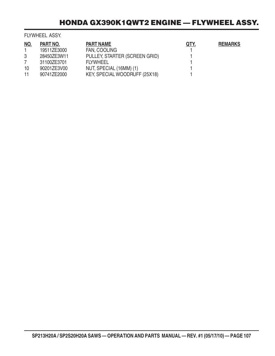Multiquip SP2S20H20A User Manual | Page 107 / 160
