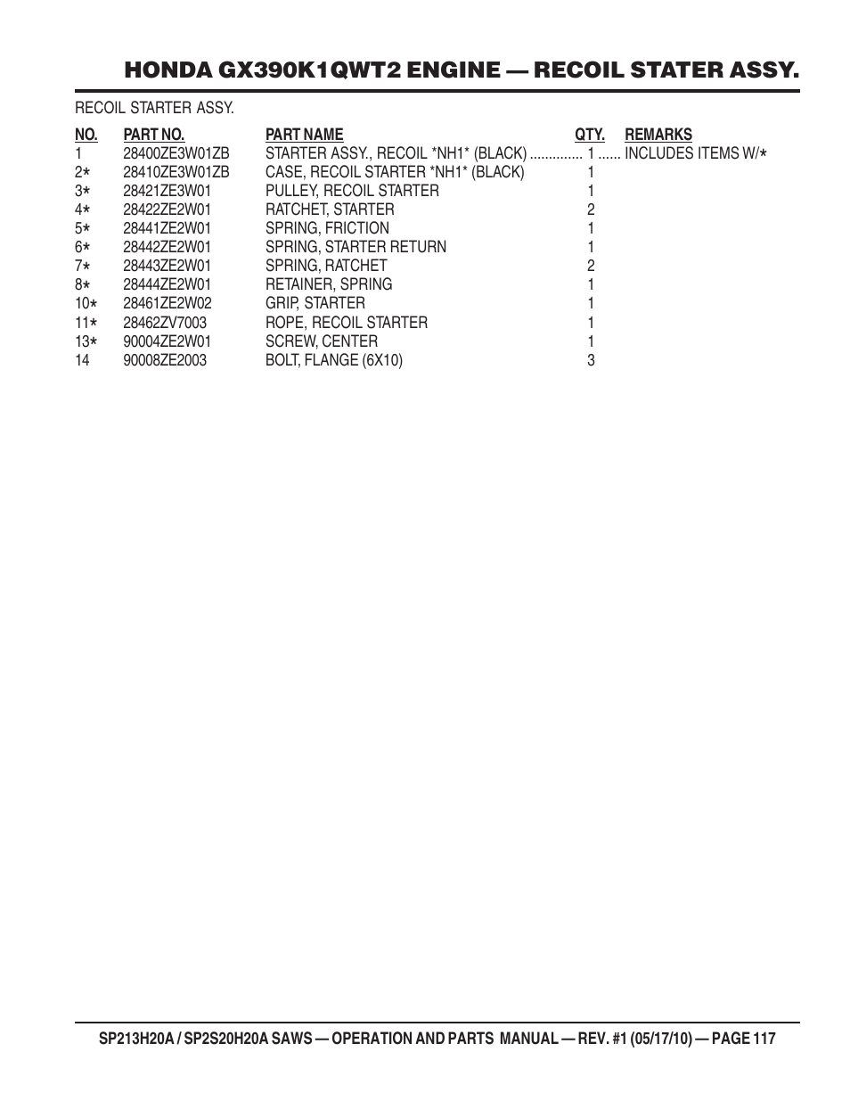 Multiquip SP2S20H20A User Manual | Page 117 / 160