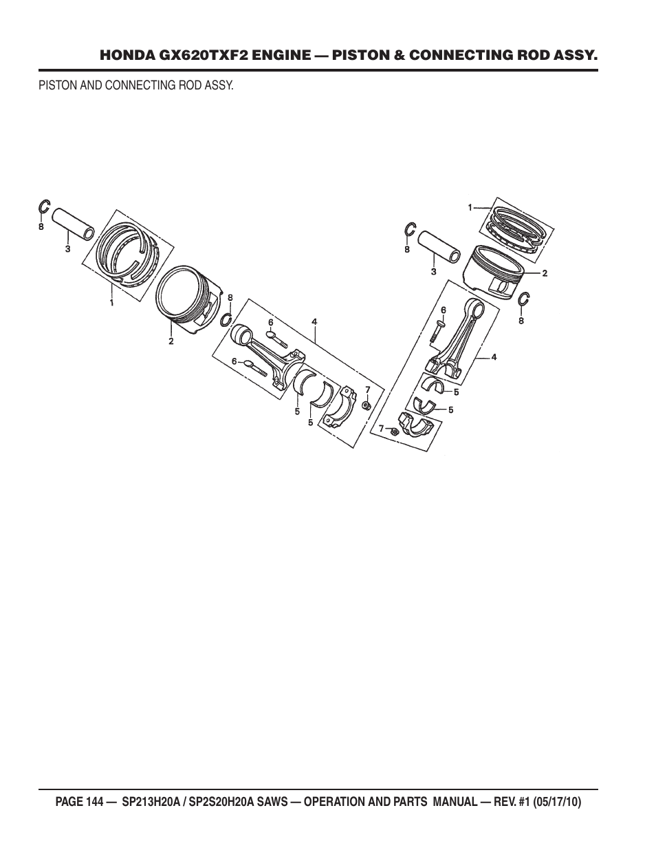 Multiquip SP2S20H20A User Manual | Page 144 / 160
