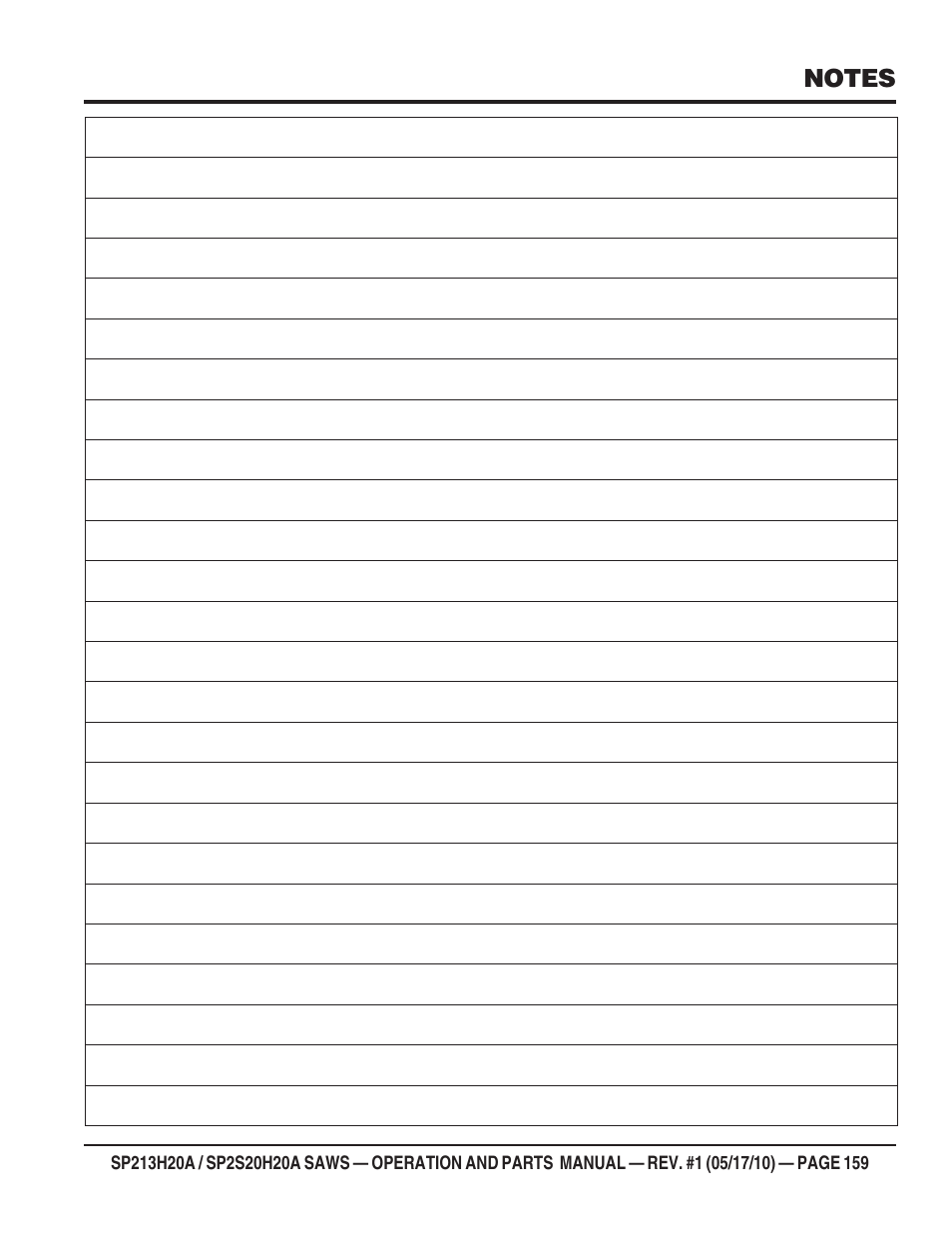 Multiquip SP2S20H20A User Manual | Page 159 / 160