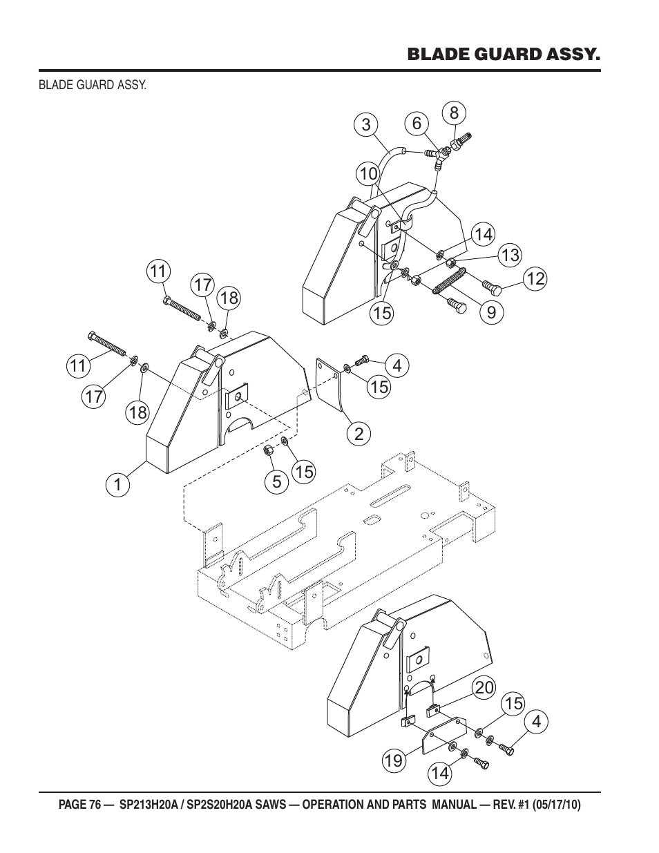 Multiquip SP2S20H20A User Manual | Page 76 / 160