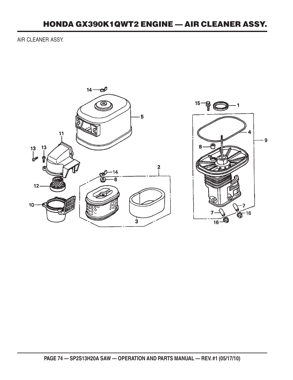 Multiquip SP2S13H20A User Manual | Page 74 / 108