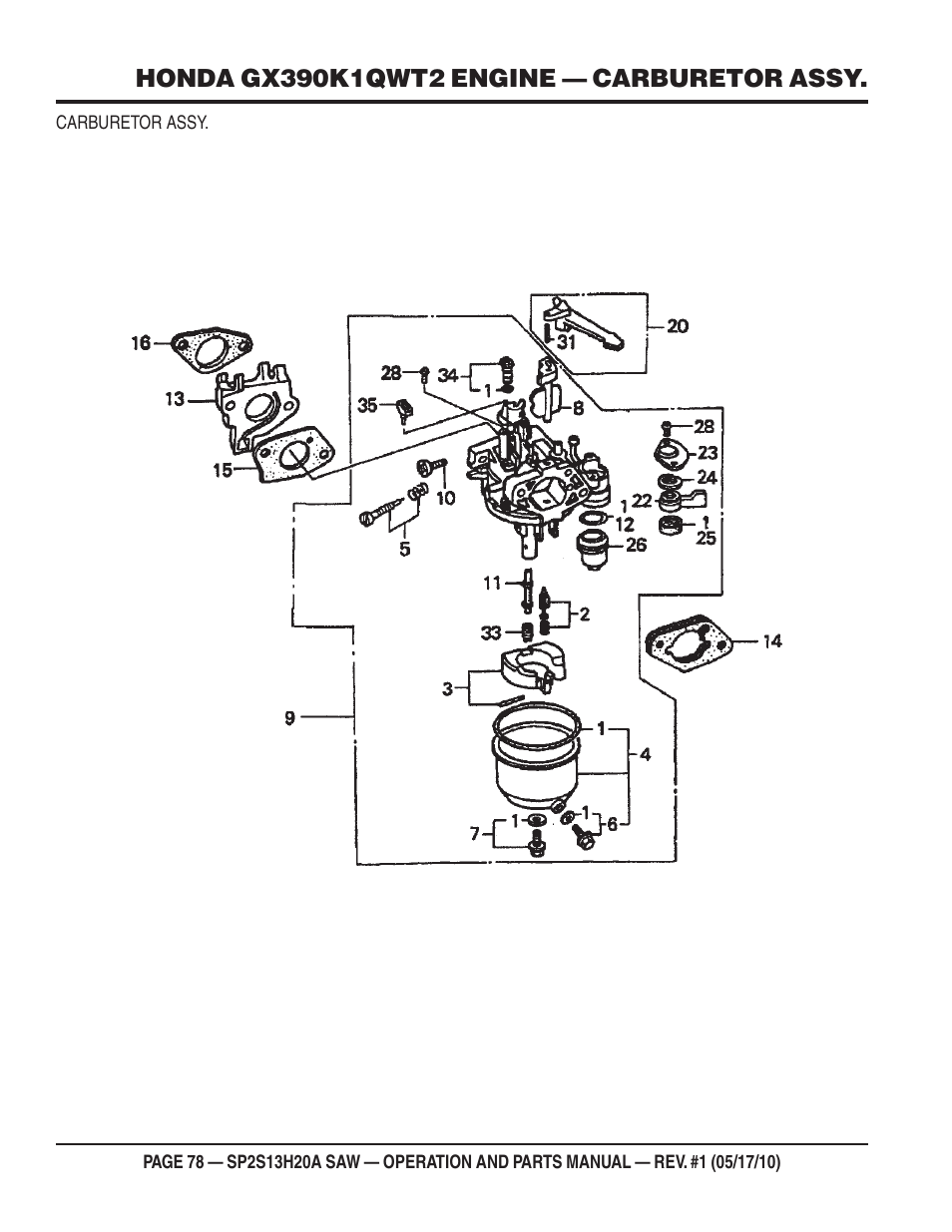 Multiquip SP2S13H20A User Manual | Page 78 / 108